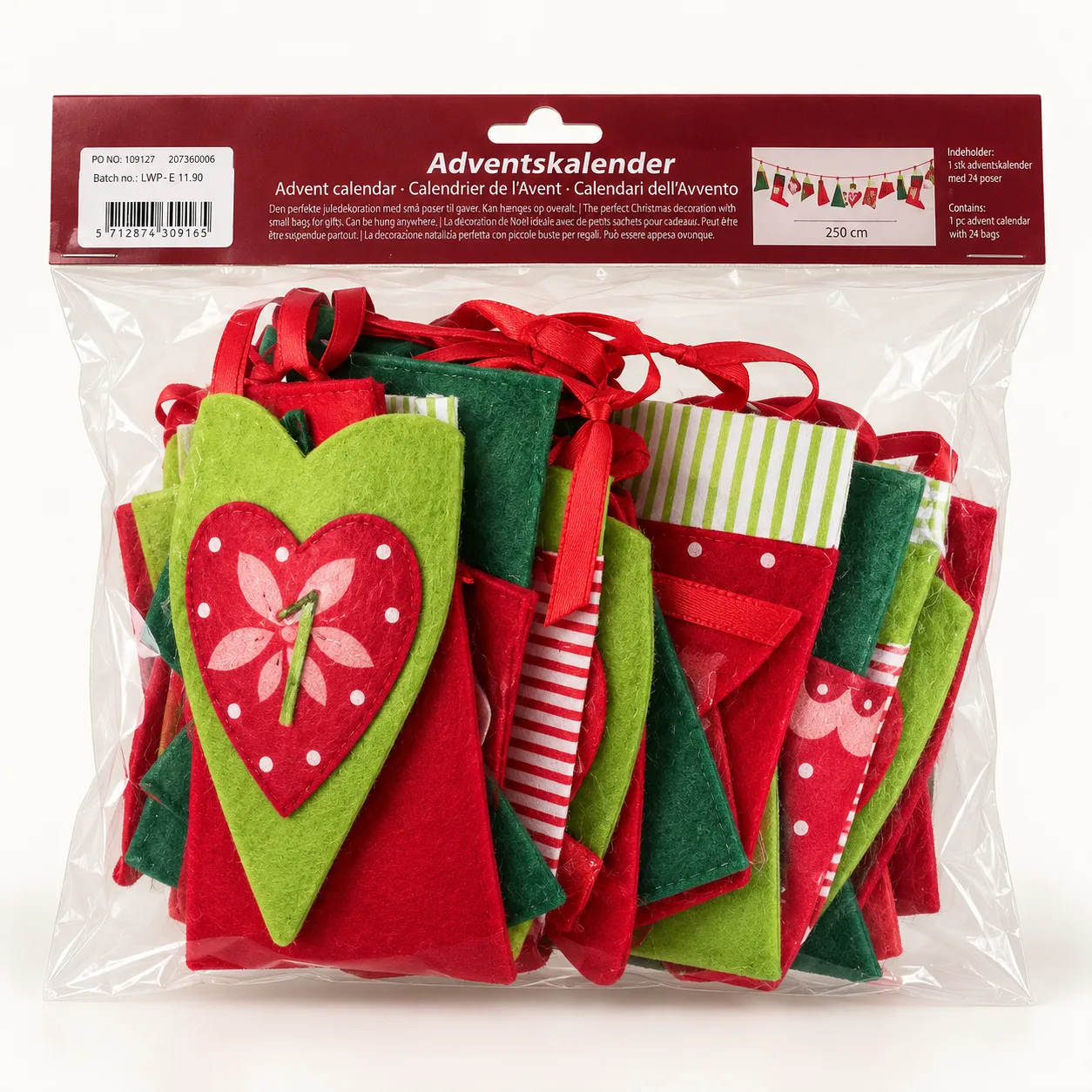 Adventskalender i filt